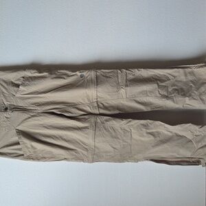 Mountain Hardware Convertible Pants Tan Size 8 Hiking Wading Fishing Womens
